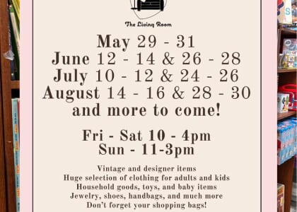 Thrift Pop Up to Benefit The Living Room