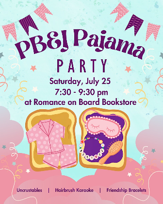 PB&J Pajama Party at Romance on Board Bookstore