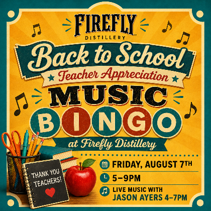 Teacher Appreciation Happy Hour + Music Bingo