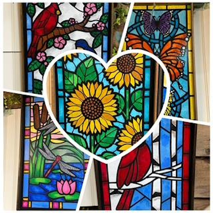 Stencil & Painted Signs Stained Glass Look Workshop