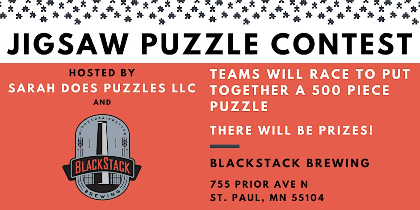 ROM COM THEMED Team Jigsaw Puzzle Contest at BlackStack Brewing