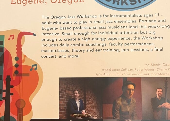 Flyer or photo for 6th Annual Oregon Jazz Workshop
