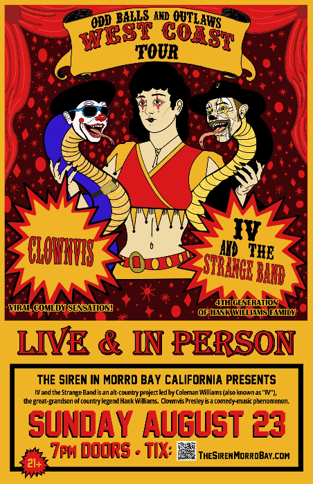 IV and the Strange Band w/Clownvis Presley (Hank Williams The 4th)