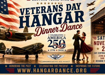 25TH ANNUAL VETERANS DAY HANGAR DINNER DANCE - San Marcos TX Airport