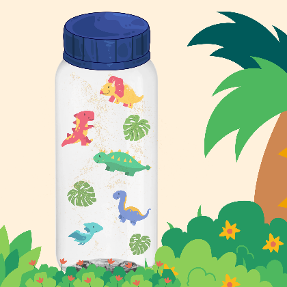 DIY Dino Take-a-Break Bottles for Tweens & Teens