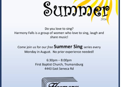 Summer Sing series with Harmony Falls Chorus