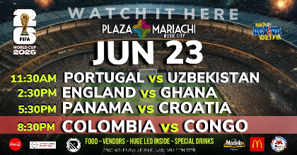Colombia vs Congo World Cup Watch Party