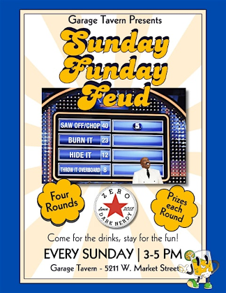 Sunday Funday Feud at Garage Tavern