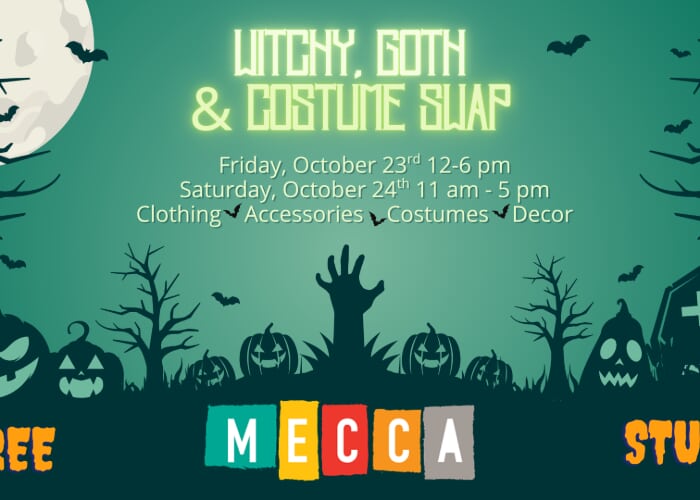 Flyer or photo for Witchy & Goth Costume Swap