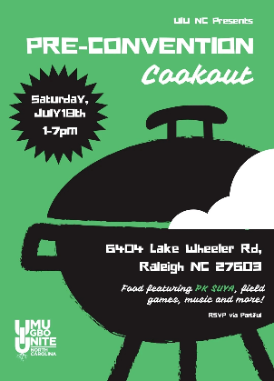 Pre-Convention Cookout