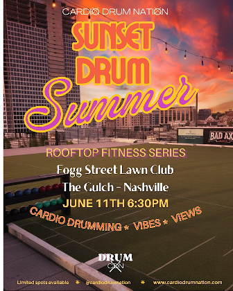 Sunset Drum Rooftop Fitness Summer Series
