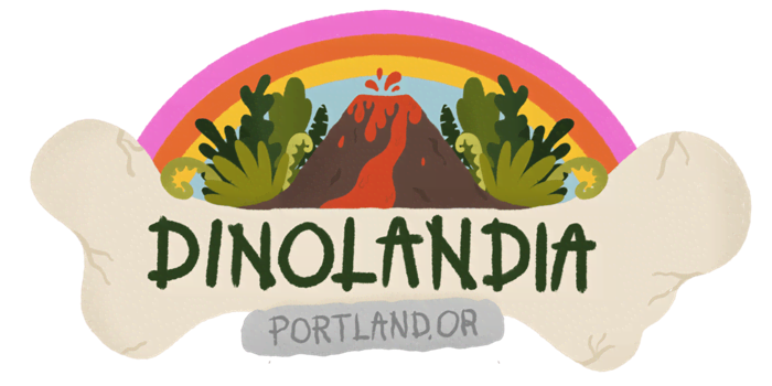 Artist Mike Bennett opens Dinolandia, cartoon dinosaur exhibit in downtown  Portland