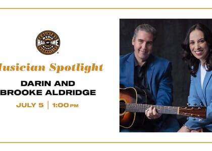 Musician Spotlight: Darin and Brooke Aldridge