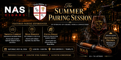 The Summer Pairing Session: An Evening of Cigars, Wine & Connection