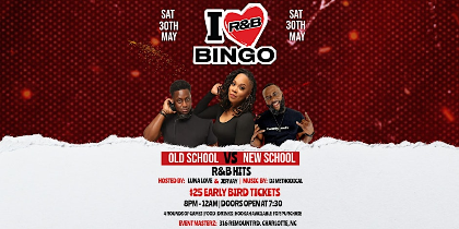 I LOVE R&B BINGO CHARLOTTE