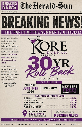 30 yr Roll Back party
