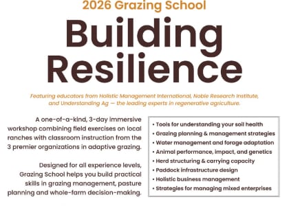 2026 Grazing School: Building Resilience