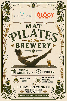 Mat Pilates class at Ology Brewing Co