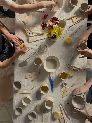 Sip, Snack & Create: Pottery Picture Frame Workshop