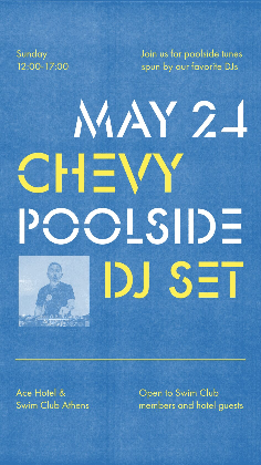 Poolside with Chevy