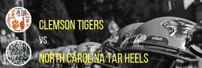 Clemson Tigers vs. North Carolina Tar Heels at Clemson Memorial Stadium