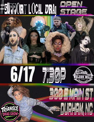 Triangle Drag Show at Weldon Mills Distillery