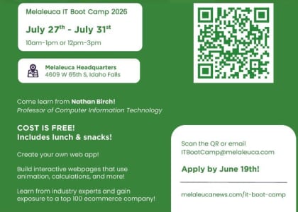 Melaleuca IT Boot Camp 2026 - July 27th - July 31st
