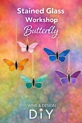 Butterfly Stained Glass Workshop Beginner Skill Level