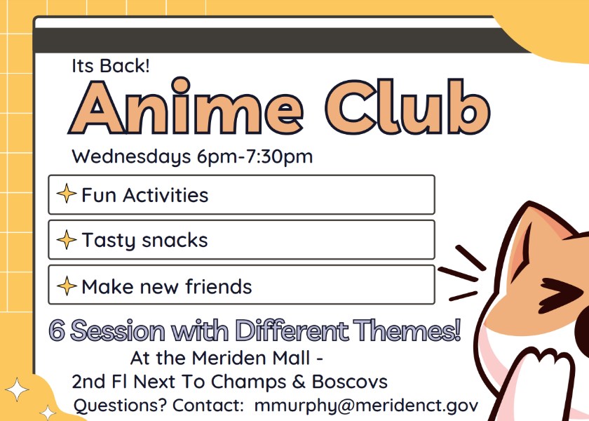 Anime Club  Meriden Public Library