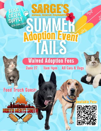 Sarge's Summer Tails Adoption Event