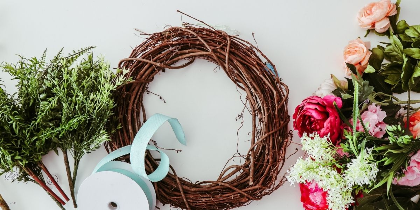 Coffee and Crafts:  Natural Grapevine Wreaths