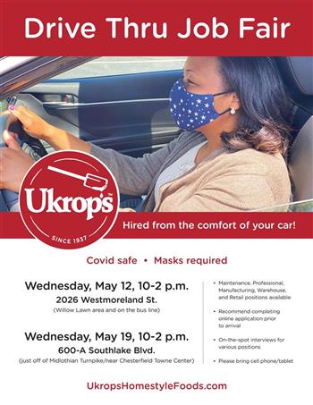 Ukrops Drive Thru Job Fair Wric Calendar