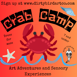 Dirty Bird Art Co Art and Sensory Crab Camp