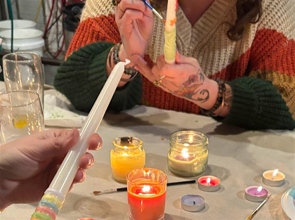 Candle Painting @ Wild Yarrow
