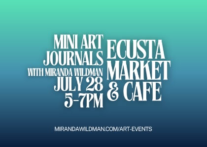 Mini Art Journals at Ecusta Market & Cafe