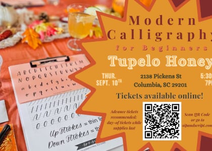 Modern Calligraphy at Tupelo Honey