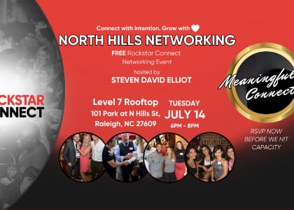 Free North Hills Networking Rockstar Connect Event (July, NC)