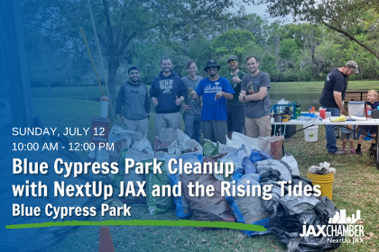 Blue Cypress Park Cleanup with NextUp JAX and the Rising Tides