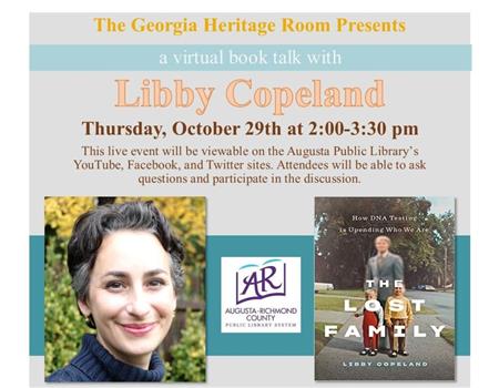 virtual author talk with libby copeland