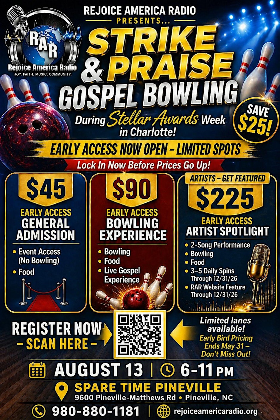 Strike & Praise: Gospe Bowling Night (Stellar Awards Week Experience)