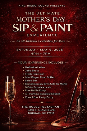 The ultimate Mother's Day sip & paint experience