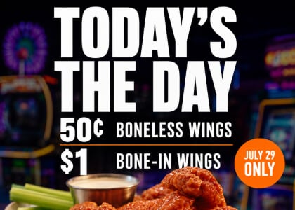 National Chicken Wing Day at Dave & Buster's