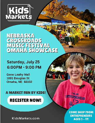 Kids Markets at Nebraska Crossroads Music Festival Omaha Showcase