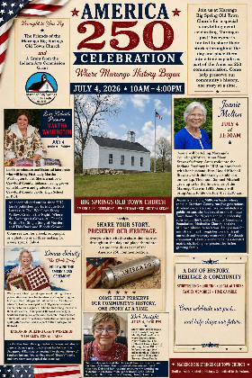 America 250th Celebration presented by The Friends of Marengo Big Springs Old Town Church