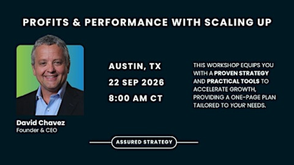 Profits & Performance with Scaling Up - Austin, TX -DC
