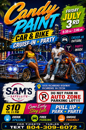 Candy Paint Car & Bike Cruise In+ Party