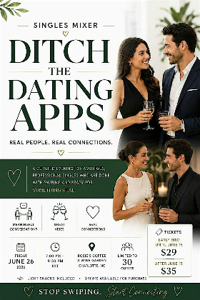 Charlotte Singles mixer (Ages 30  to 50)