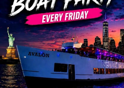 Reggaeton Boat Party NYC | Avalon Yacht at Skyport Marina - Every Friday