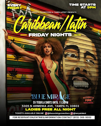 Caribbean/Latin Friday Nights - Blue Mirage