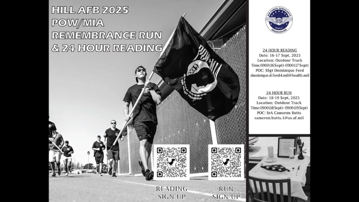 HILL AFB 2025 POW/MIA Remembrance Run & 24-hour Reading